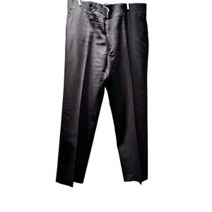 Haggar‎ Dress Pants Mens Expand-o-Matic Navy Size 40/31 Back Button Missing